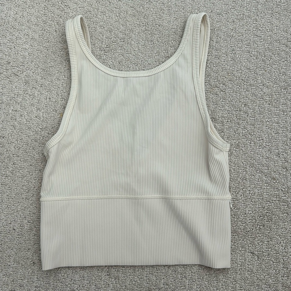 Lululemon crop rubbed tank